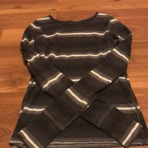 Black and white stripped long shirt